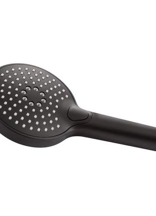 Лейка для ручного душа qtap rucni 120 мм округлая qtruca120o3kbb black matt