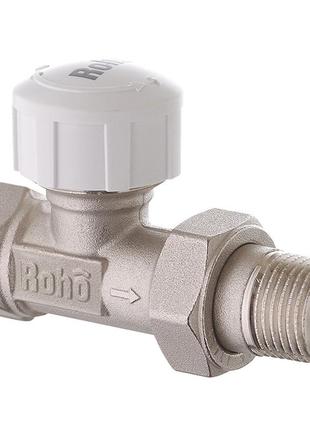 Кран радиаторный термостатический roho r5160-050 - 1/2" (м30х1,5) прямой (ro0124)