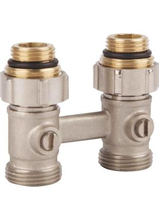 Кран шаровой sd forte 3/4"х1/2" для радиатора нижний sf251w15