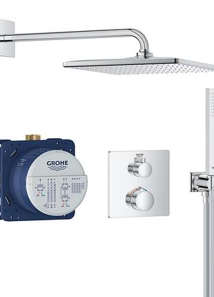 Душова система прихованого монтажу з термостатом grohe grohtherm (34870000)