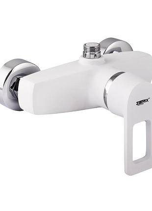 Смеситель для душа zerix z2030-7 white (zx0358)