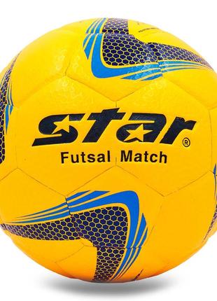Мяч для футзала star jmt03501 №4 pu клееный оранжевый
