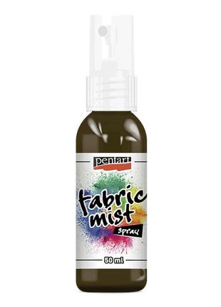 Краска спрей pentart fabric mist для тканей коричневая (720) 50 мл