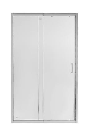 Душові двері в нішу qtap taurus crm2013-14.c6 130-140x185 см, скло clear 6 мм, покриття calcless