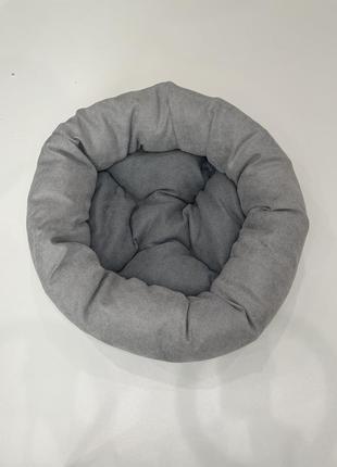 Лежак для котов и собак skypuff 50 см light gray +  gray