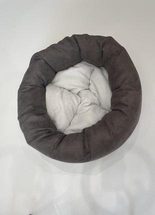 Лежак для котов и собак skypuff 50 см chocolate +  white