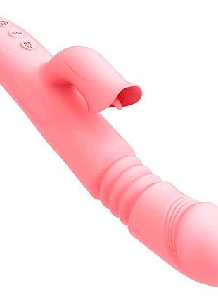 Вібратор із поступальними рухами та підігрівом pretty love - рожевий - вібратори