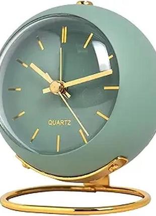 Маленький настільний годинник shisedeco, що нетикає настільний годинник-будильник із нічником, годинник на батарейці
