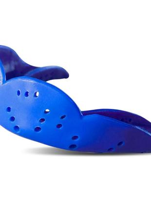 Капа перфорированная детская (perforated mouthguar) одночелюстная zelart bo-7421 цвет синий