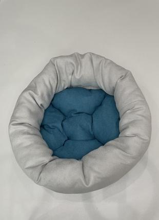 Лежак для котов и собак skypuff 50 см great white +  teal