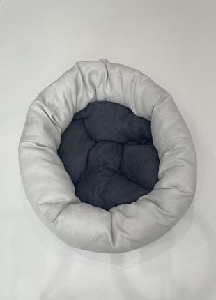 Лежак для котов и собак skypuff 80 см great white +  graphite