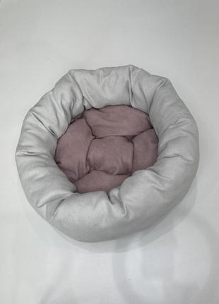 Лежак для котов и собак skypuff 50 см great white +  dusty rose