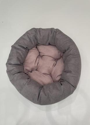 Лежак для котов и собак skypuff 50 см great taupe +  dusty rose