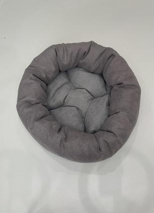 Лежак для котов и собак skypuff 50 см great taupe +  light gray