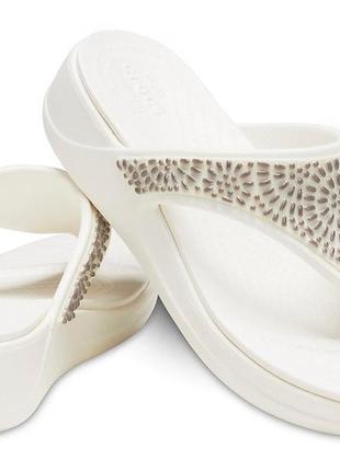 Шльопанці crocs monterey diamante w8 розмір білі