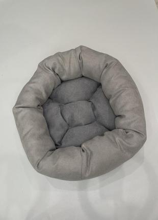 Лежак для котов и собак skypuff 80 см great cool beige +  light gray