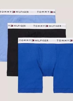 Набір трусів трусов боксерок чоловічих tommy hilfiger розмір m, l пак 3 шт
