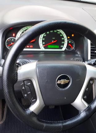 Оплетка на кермо натуральна шкіра хxl діаметр 45-49 см