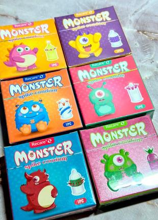 Набор усатых презервативов recare monster 6 шт.