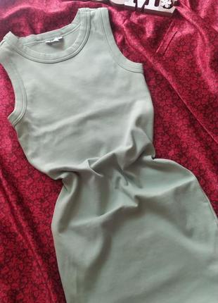 Ніжна фісташкова сукня в рубчик c&a2 фото