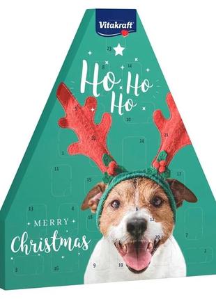 Адвент для собак vitakraft merry christmas advent calendar for dogs 244g