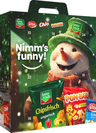 Адвент snack chio nimm's funny advent calendar 810g