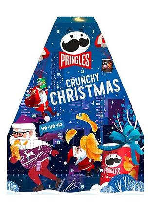 Адвент pringles crunchy christmas advent calendar 990g