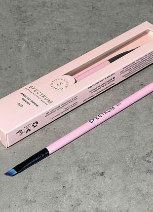 Скошенная кисть для бровей spectrum a17 - angled brow makeup brush
