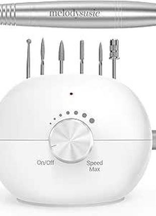 Melodysususie дриль для нігтів 25000 об./хв, електричний дриль-пілочка для нігтів, з кришталевою пилкою для