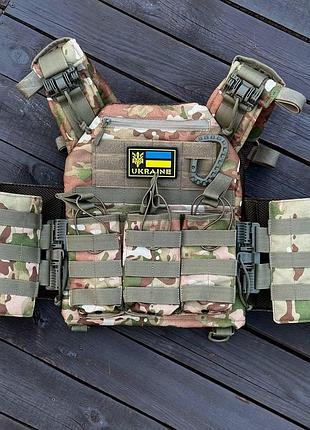 Плитоноска з системою швидкого скидання та тройним підсумком під магазини