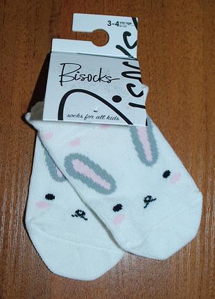 Укорочені шкарпетки р. 3-4, 5-6 зайка