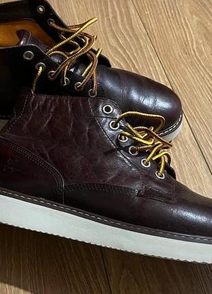 Кожанные ботинки мужские timberland