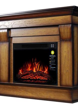 Каминокомплект угловой artiflame albion corner af23s дуб антик (со звуком)