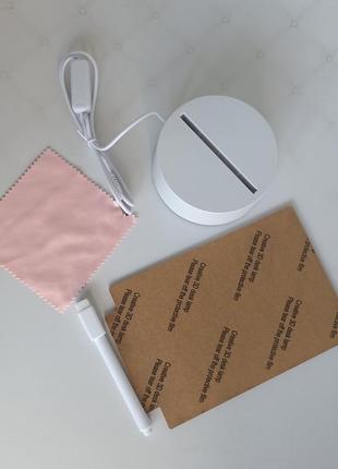 Ночник планер, доска для записи маркером, светильник для рисования usb, настольная...