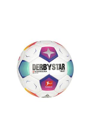 М’яч футбольний select derbystar bundesliga brillant mini v23 (887) біло/син/фіолет