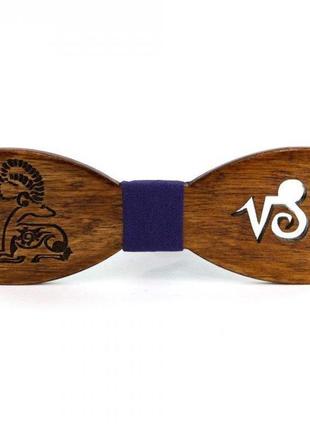 Деревянная галстук бабочка gofin знак зодиака козерог gbdh-8287