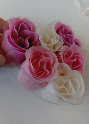 Набір мила ручної роботи. 
6шт різного кольру.