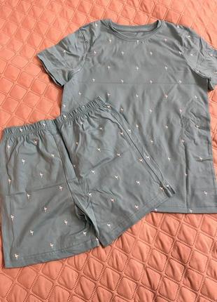 Пижама (костюм с шортами хб)george