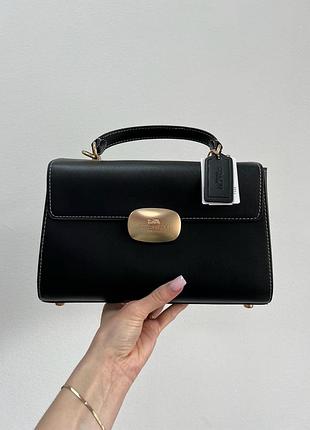 Шкіряна сумка з верхньою ручкою в канві eliza co 4