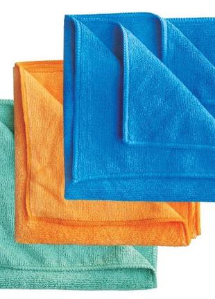 App серветка з мікрофібри, абсорбувальний пил mf cloth 40*40 cm, зелена, пак.-3 шт.