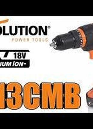 Шуруповерт акумуляторний evolution 18 в r13cmb-li 2