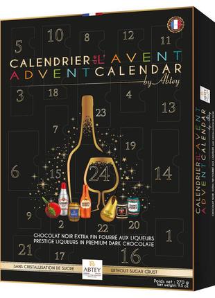 Адвент-календар select by abtey шоколадні фігури з лікерними начинками 270 г (3120479248752)
