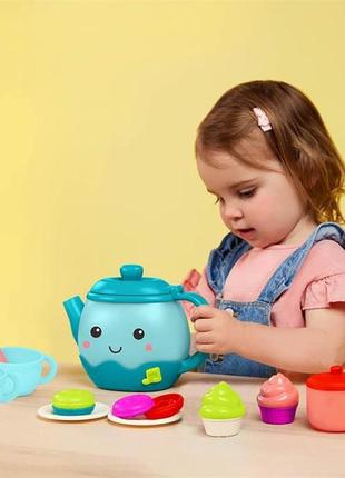 Ігровий набір battat музне чаювання зі світлом і звуком 17 предметів (bx4522z)