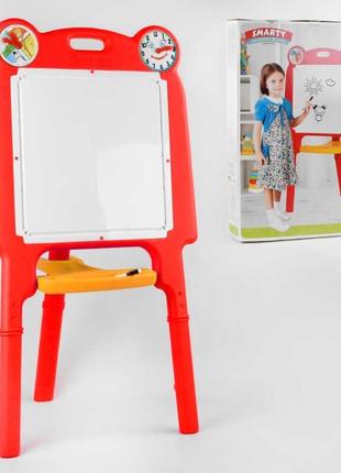 Мольберт дитячий для малювання 03-413 pilsan (3) червоний, в коробці [склад зберігання: одеса №4]