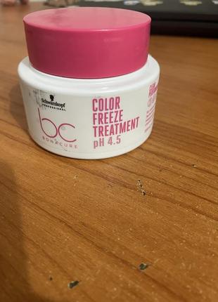 Маска schwarzkopf professional bc Hydrating color freeze treatment ph 4.5 для фарбованого волосся, 200 мл