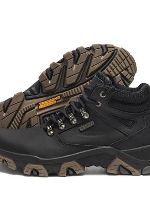 Мужские зимние ботинки ecco tex черные