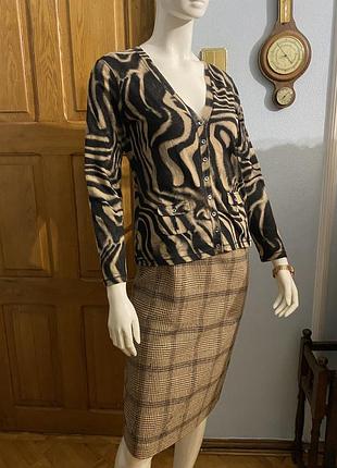 Кардиган кофта зебра хижий принт