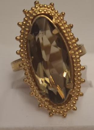 Кольцо бижутерия ссср позолота клеймо мкп №268