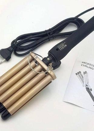 Плойка для волосся gemei gm-2933, щипці для завивки