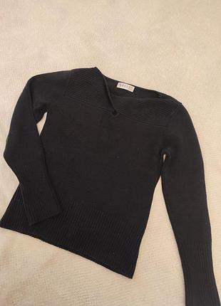 Теплый женский мирер s. свитерик для девочки. свитер шерстяной. свитшот черный.